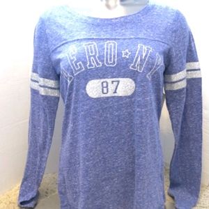 Aeropostale Purple w/ Silver Glitter Long Sleeve